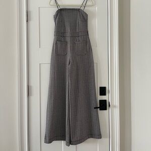 Maeve Houndstooth Knit Jumpsuit